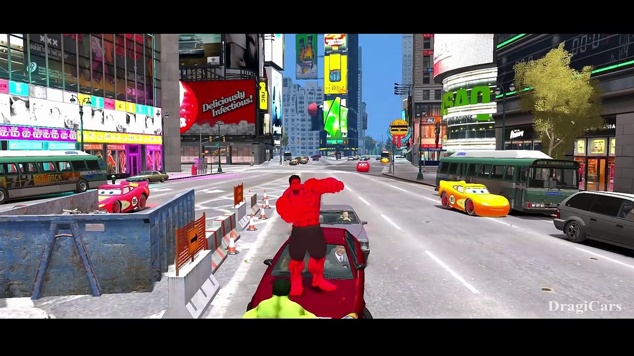 ★ Hulk Smash Cars ★ Spiderman ★ Lightning McQueen Colors Disney Cars Smash Party + Nursery