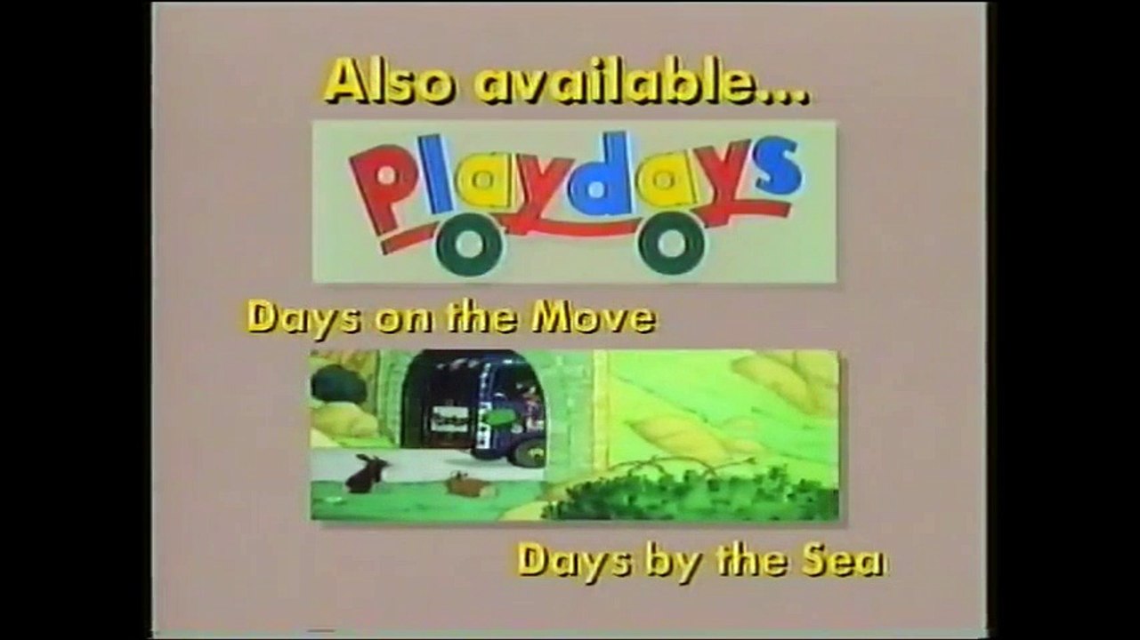 Start and End of Playdays - Animated Alphabet VHS (Monday 6th April 1992)