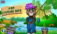 Talking Tom y ginger en un viaje de pesca. Acertado de la captura. Video para niños Juegos para niños