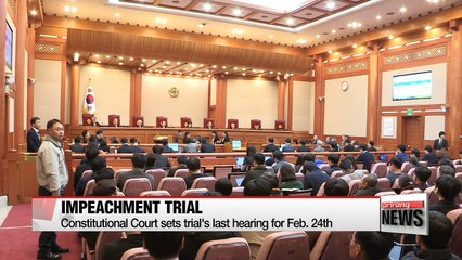 Constitutional Court sets Feb. 24th as last hearing
