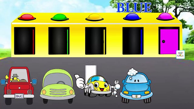 Color Offroad Coches para Niños en Spiderman dibujos animados de Colores para que los Niños Aprendan de Aprendizaje