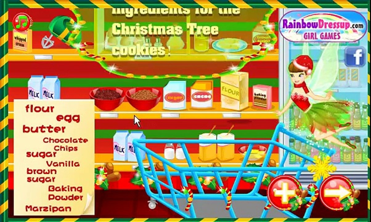 Juegos De Cocina Árbol De Navidad De Galletas De Video Juego Para Las Niñas/Niños