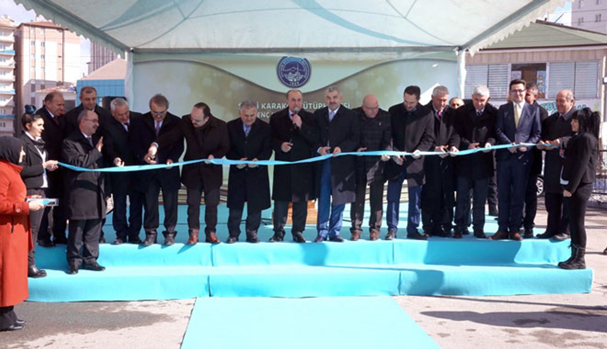 BÜYÜKŞEHİR  BELEDİYESİ  SEZAİ  KARAKOÇ  KÜTÜPHANESİ’Nİ  HİZMETE AÇTI…