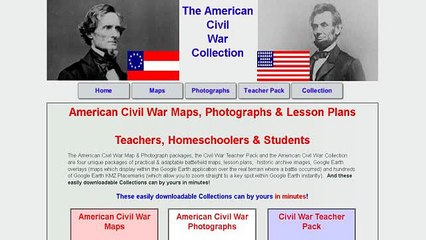 American Civil War Maps, Video, Photos & Lesson Plans