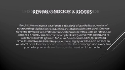 Digital Kiosk and LED Screens on Rent