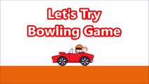 Learn Colors with Colors Bowling Game & Convertible car | Learning colors for Children