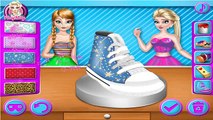 Permainan Frozen Elsa and Anna Shoe Decor -Play Games Frozen Elsa and Anna Shoe Decor