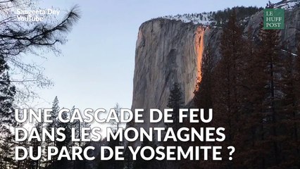 Ces images d'une "cascade de feu" vont vous fasciner