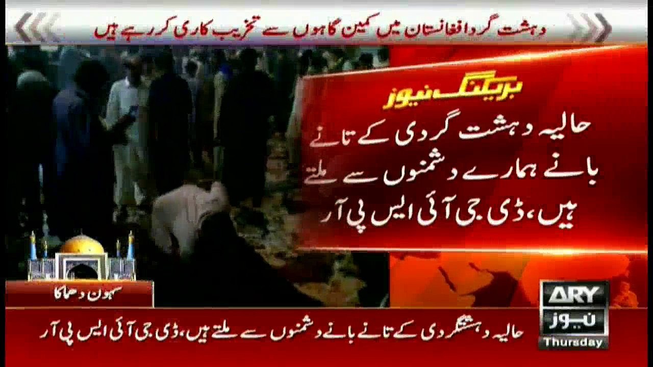 CCTV footage of sehwan sharif blast