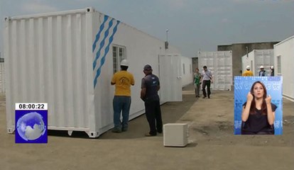 Municipio guayaquileño donó casas contenedores