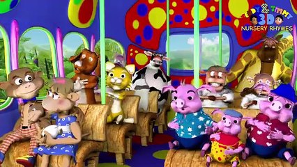 The Wheels On The Bus Go Round And Round - English Nursery Rhymes for Children, Kids and Babies.