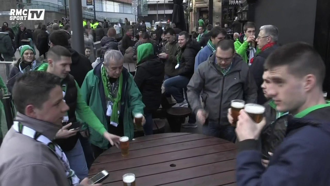 Les supporters des Verts sont à Manchester