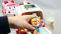 Pororo Poli Ambulancia Médico Kit de Juguetes pororo ambulancia robocar hospital juguete Мультики про машинки