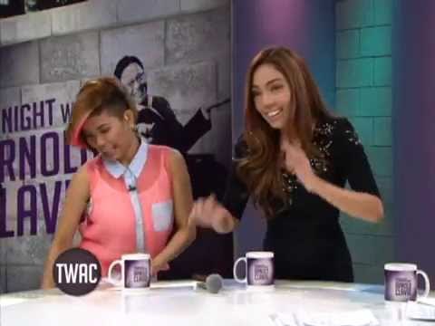 Singers Jonalyn Viray and Katrina Velarde sing and tell on Tonight with Arnold Clavio