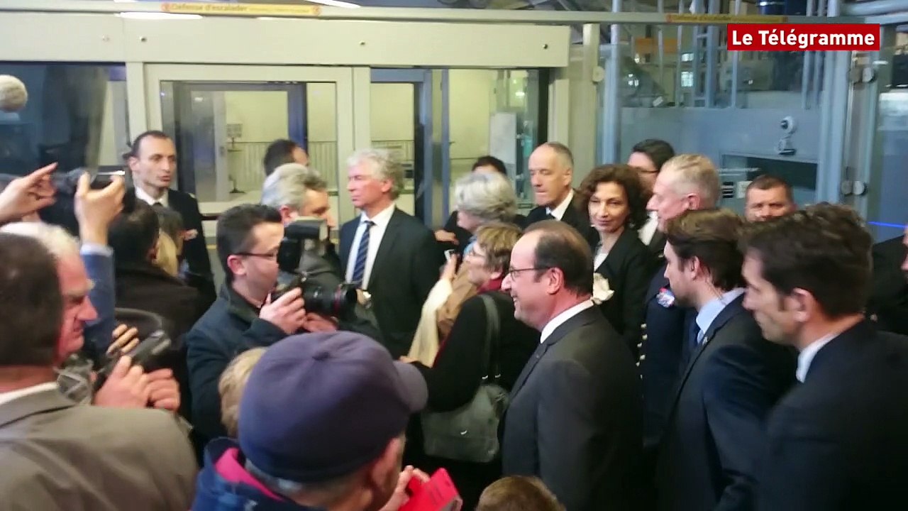 Téléphérique de Brest. Hollande : "C'est un très beau voyage"