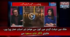Which factors and causes of terrorism in the country, Dr Shahid Masood
