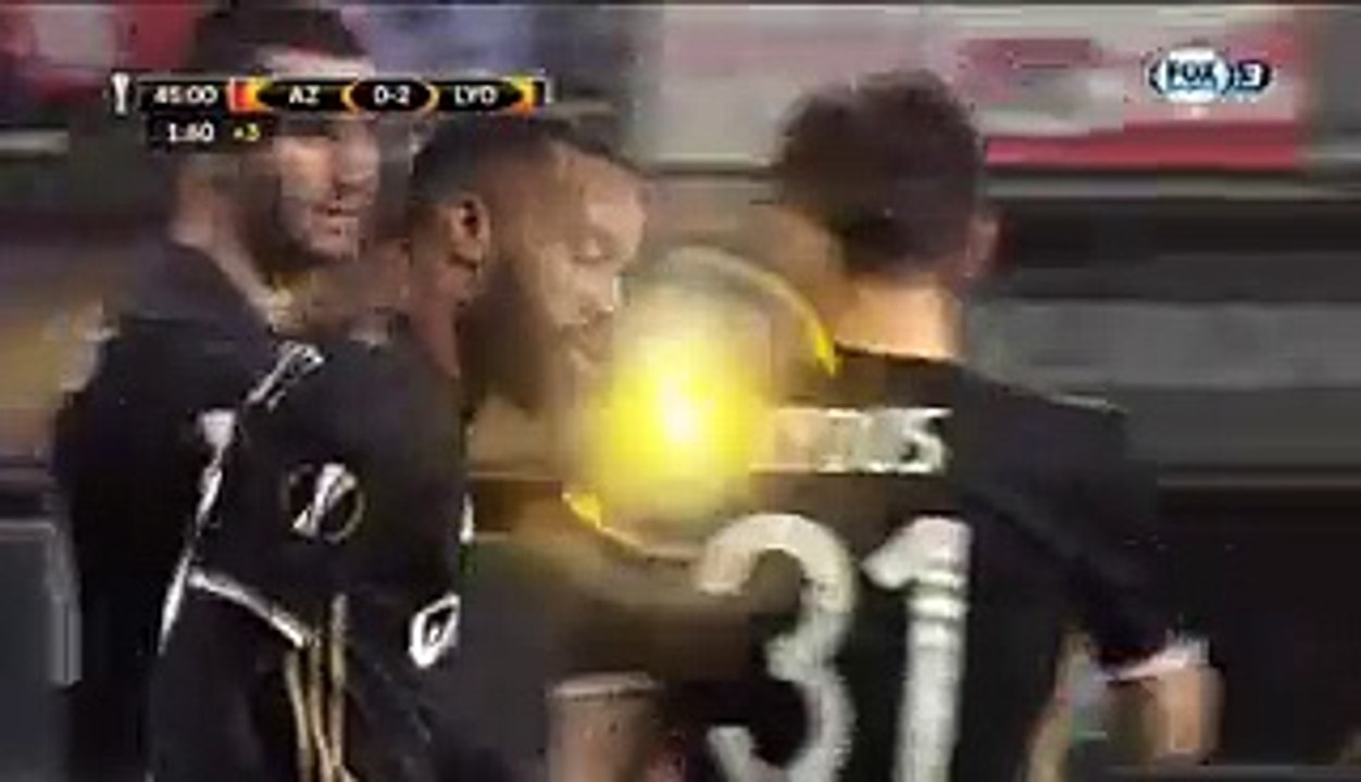 Alexandre Lacazette Goal HD - AZ Alkmaar 0-2 Olympique Lyon 16.02.2017 HD