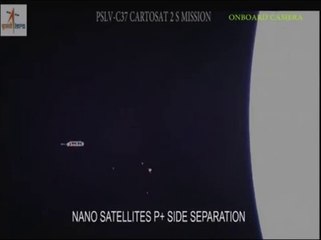 PSLV C37 Releasing 104 Satellites Footage. repost by Julien Alexandre Randoulet