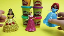 Play Doh Disney Princess Dolls Ariel Elsa Anna Rapunzel Princess Playdo Dress Hasbro Toys