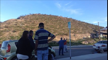 Vlog 3 Barstow, California; Waiting and Watching in Food Bank lines.