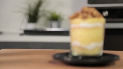 Durian Cake with Banana Streusel Crumbs