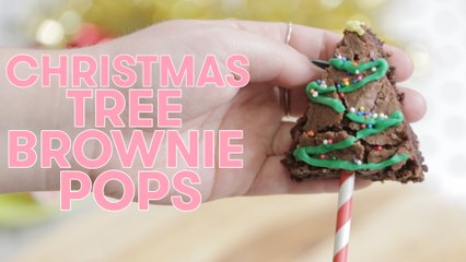 CHRISTMAS Tree BROWNIE Pops