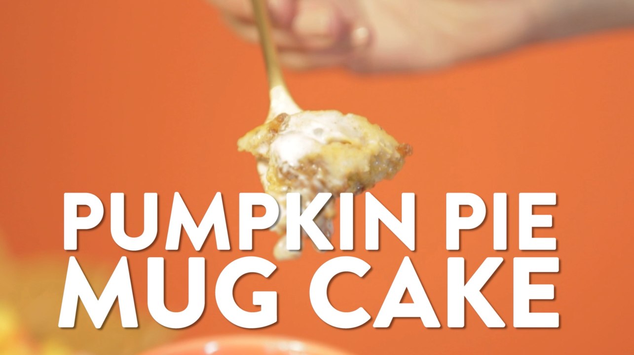 Try this AMAZING Pumpkin Pie Mug Cake
