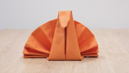 How to Fold a Turkey Napkin