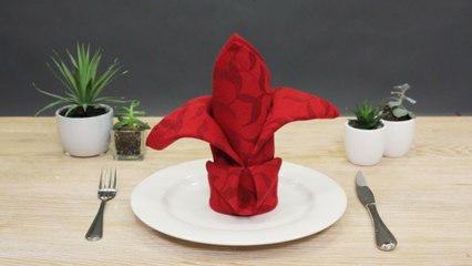 This Festive Crown Napkin Fold Will Transform Your Dinner Table