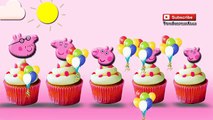 Cupcake Peppa Pig Finger Family Song Nursery Rhyme Lyrics Cup cake Daddy finger | ToysSurpriseEggs
