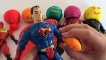 Play Doh Painted Hands Super Hero Batman Learning Colors Finger Family Song Nursery Rhymes for Kids