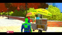 COLORS GARBAGE TRUCK EPIC PARTY & SPIDERMAN COLORS NURSERY RHYMES SONGS FOR CHILDREN
