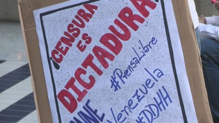 Periodistas se unen para  protestar por medida que saca a CNN en Español de las pantallas venezolanas