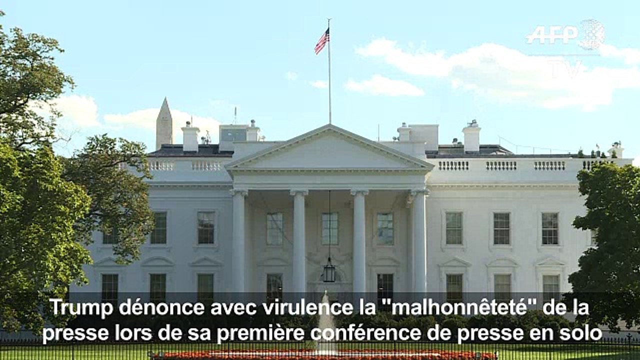 Trump dénonce avec virulence la «malhonnêteté» de la presse