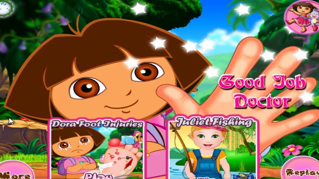 Dora Hand Doctor Caring | Dora The Explorer Game For Children | Baby Games