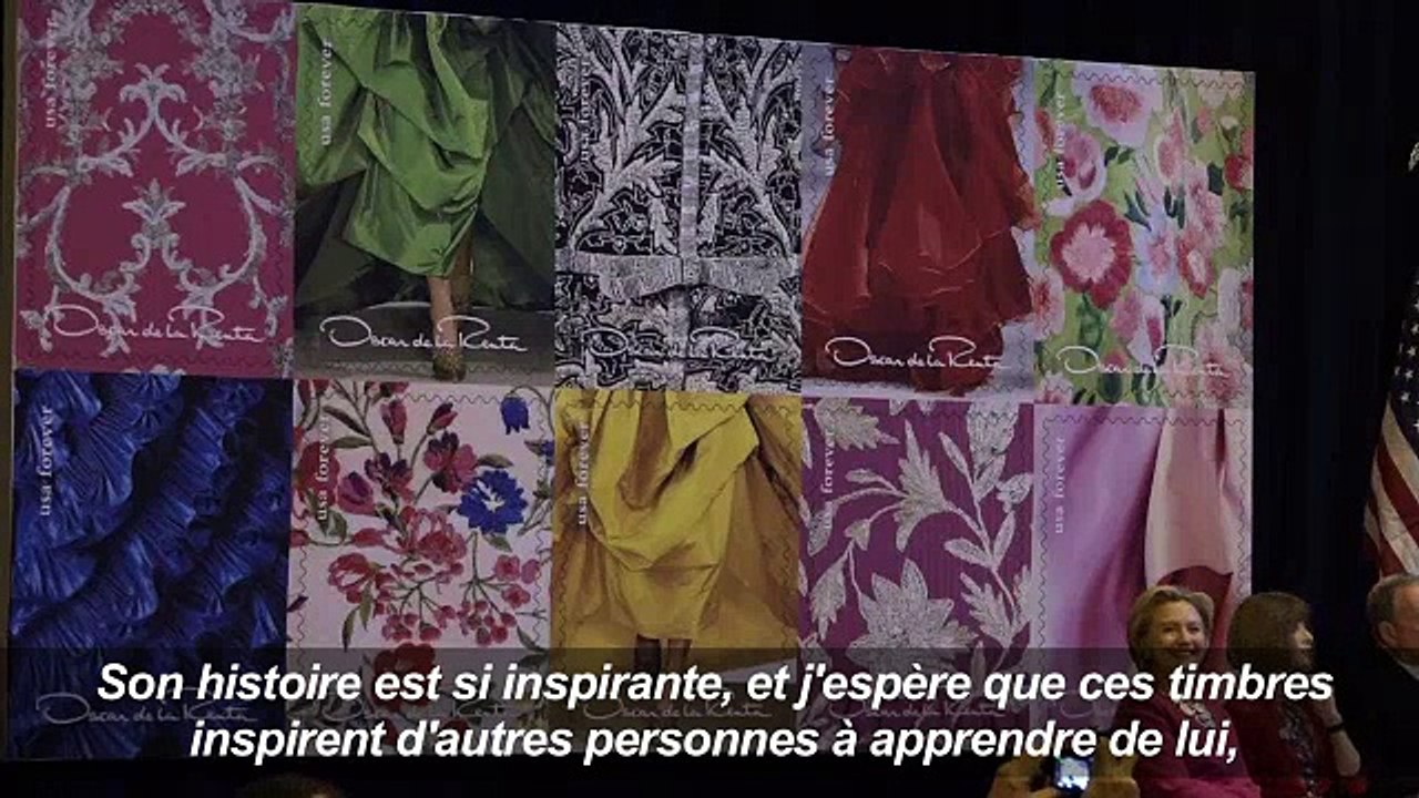 Hillary Clinton rend hommage à «l'immigré» Oscar de la Renta