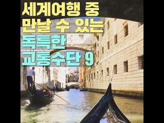 세계여행 중 만날 수 있는 독특한 교통수단9