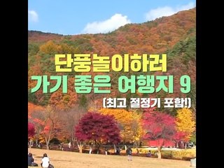 단풍놀이하러 떠나기 좋은 여행지 9
