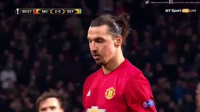 Zlatan Ibrahimovic 17th Hattrick Goal 16.02.2017