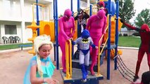 Spiderman & Evil Twin Pink Spidergirl vs Joker vs Baby Batman Baby Frozen Elsa Funny Farm Prank