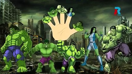 HULK Finger Family Cartoon Animation Nursery Rhymes For Children