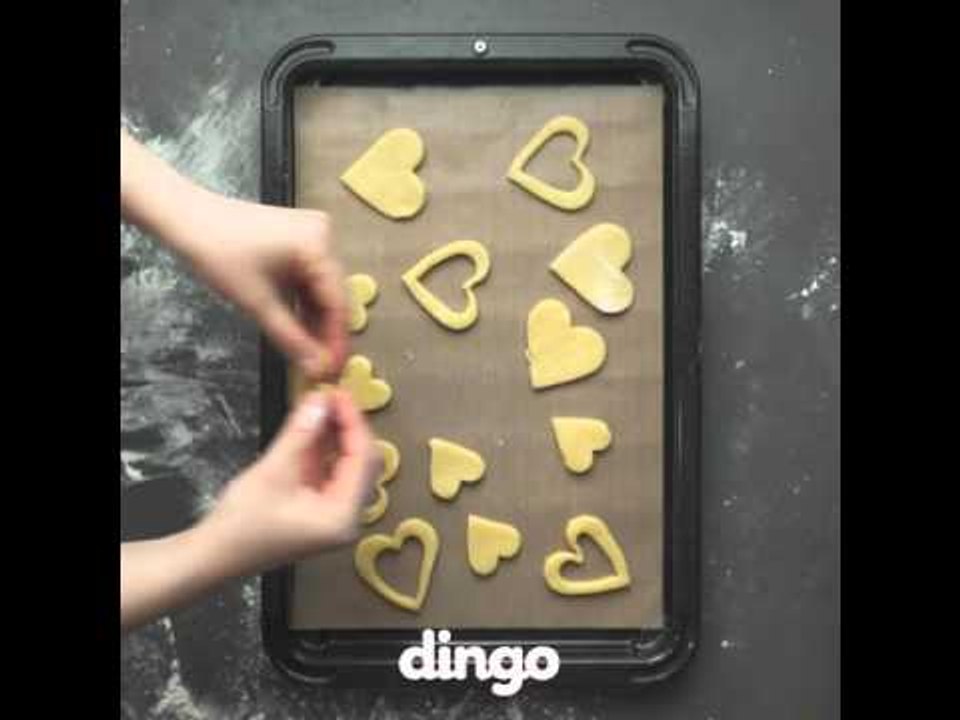 딸기잼 누텔라 쿠키 l Strawberry Nutella Cookie Recipe [Cook Of Dingo]