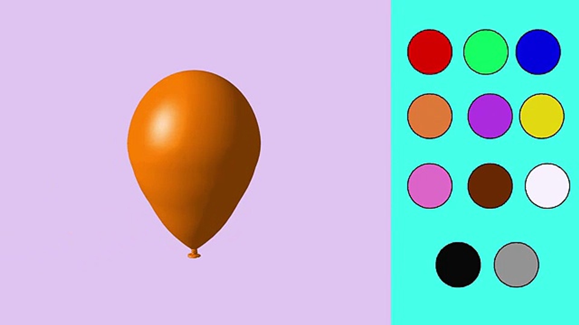⁣Learning colours with Balloon Colouring Page Childrens education