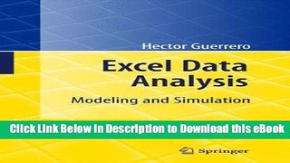 [Get] Excel Data Analysis: Modeling and Simulation Free New
