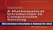 Download ePub A Mathematical Introduction to Compressive Sensing (Applied and Numerical Harmonic