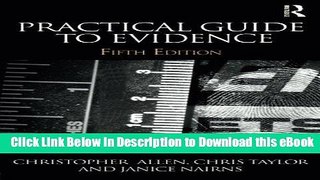 [Read Book] Practical Guide to Evidence Kindle