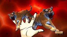 Finger Family Colors Lion Dinosuars Godzilla King Kong Tiger Cartoons For Children Nursery