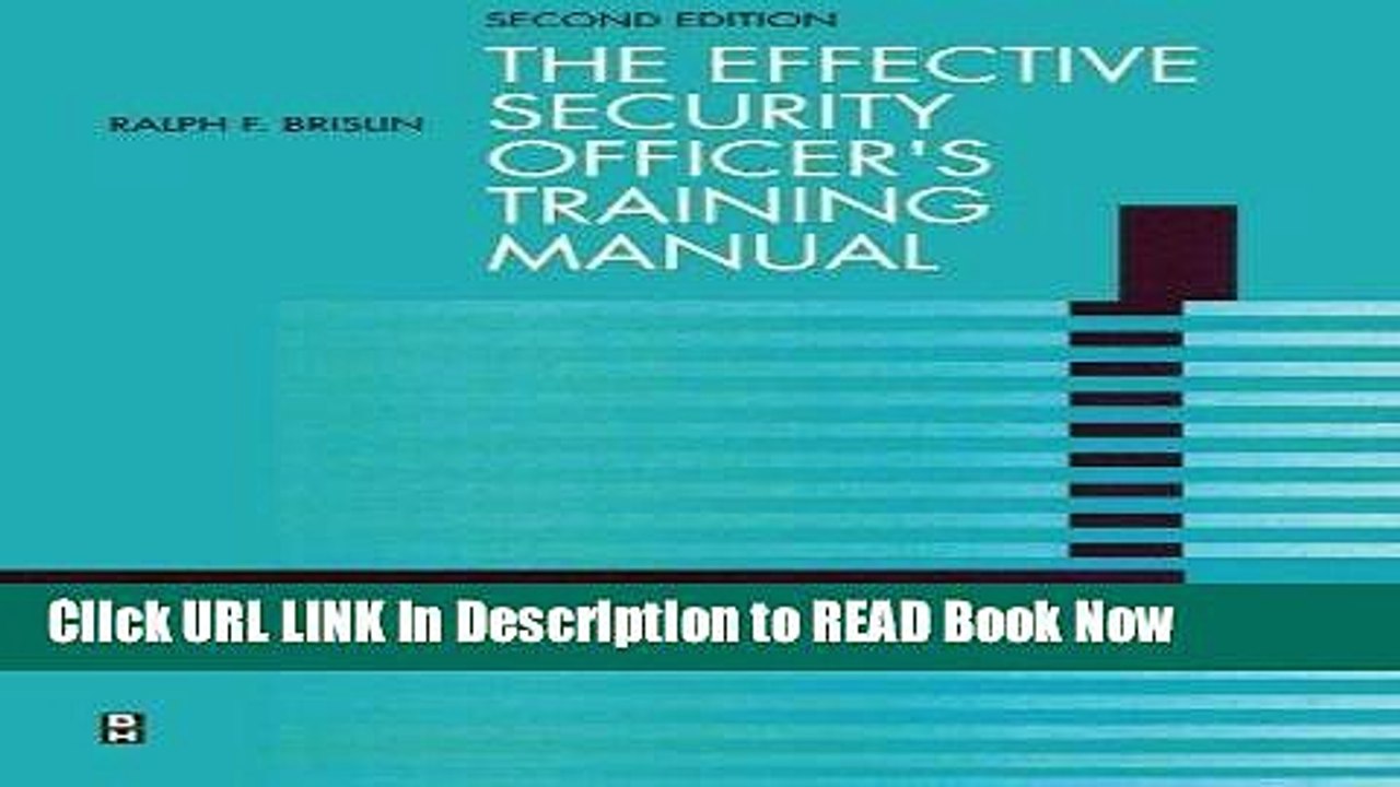 [PDF] Effective Security Officer s Training Manual, Second Edition