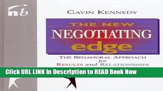 [Reads] The New Negotiating Edge: The Behavioral Approach for Results and Relationships (People