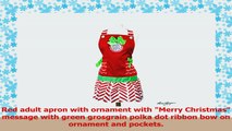 Merry Christmas Red  Green Ornament Design Adult Apron dc1ed56e